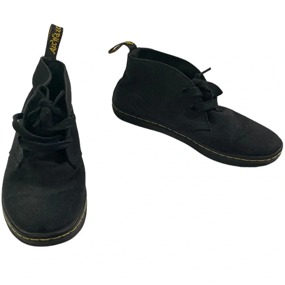 Dr Martens Etty black canvas desert booties size 6